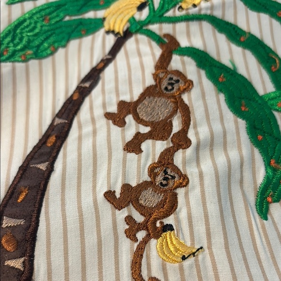 Vintage Bechamel II Tropical Embroidered Button-Up Shirt 100% Cotton - Picture 10 of 12